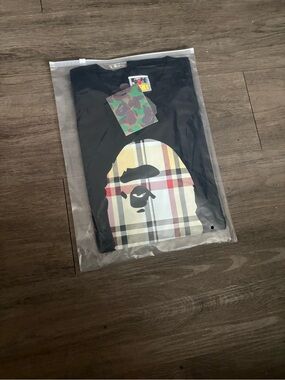 Bape Black Tee with Ape Head